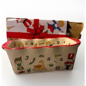 Temptations by Tara Mini Loaf Pan 12 days Of Christmas Holiday Baking Dish 12oz